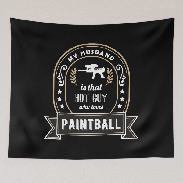 Item preview, My Husband is That Hot Guy Who Loves Paintball designed and sold by SassyYetClassy.