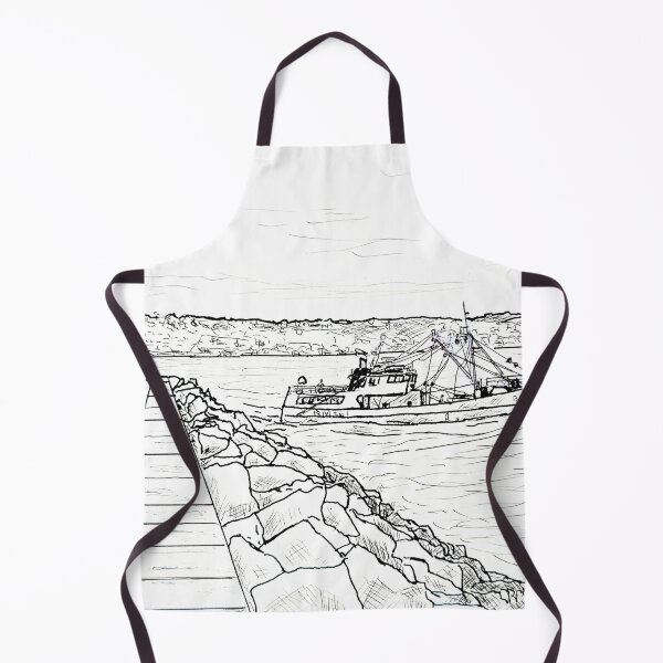 Item preview, Brixham Trawler B361 passing Brixham Breakwater Lighthouse  designed and sold by Mackenzie Moulton International Artist .