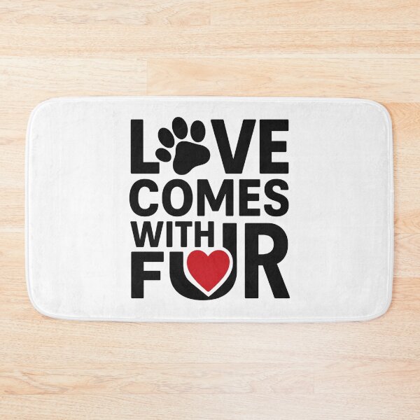 Item preview, Love Comes With Fur - Bold Valentine Pet Design designed and sold by MKreative Studio.