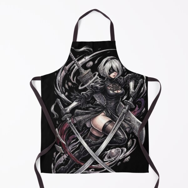 Item preview, YoRHa 2B Nier Automata T-Shirt | Black Dress Blindfold Katana Pod 042 designed and sold by Senpaiwaves.