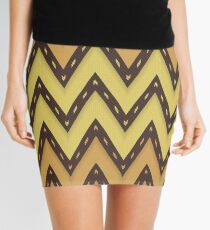 Chevron Weave Golden Equator Mini Skirt