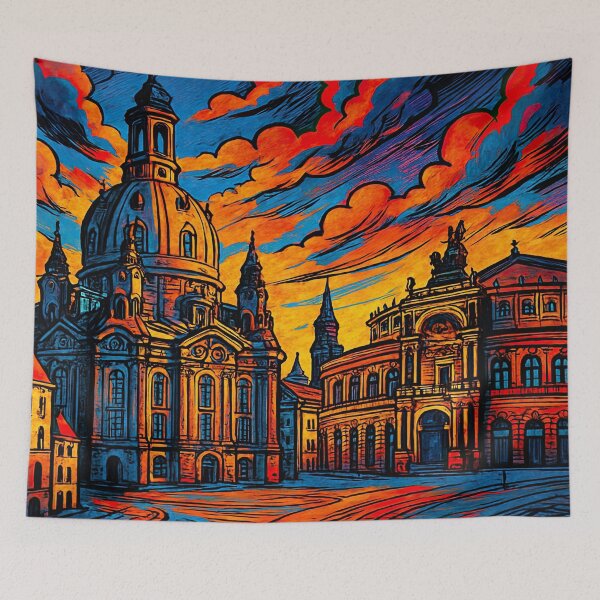Item preview, Dresden, city | Comics stylCartoone -  designed and sold by ComicsFactory.