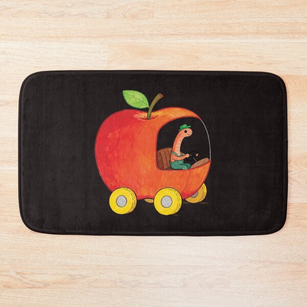 Item preview, Vintage Style Worm in apple car retro designed and sold by andromeda-redd.