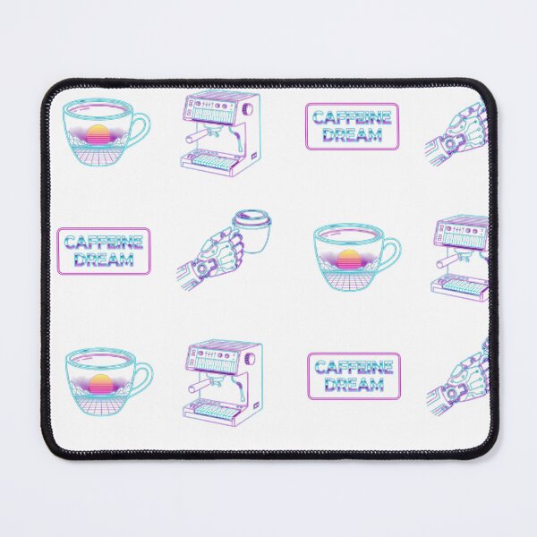 Item preview, Retro-Futuristic Cyberpunk Coffee Neon Sticker Set designed and sold by NonditStudio.