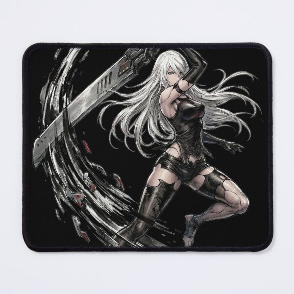 Item preview, A2 Nier Automata T-Shirt | Emotive Android Short Hair Katana Pod Support designed and sold by Senpaiwaves.