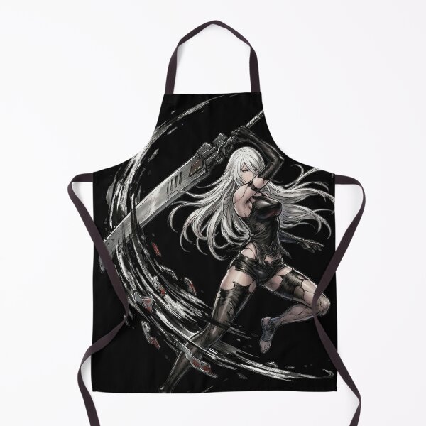Item preview, A2 Nier Automata T-Shirt | Emotive Android Short Hair Katana Pod Support designed and sold by Senpaiwaves.