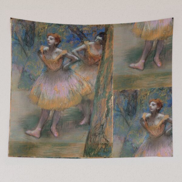 Item preview, Two Dancers by Edgar Degas: Impressionist Ballet Fine Art Poster designed and sold by artofuniverse.