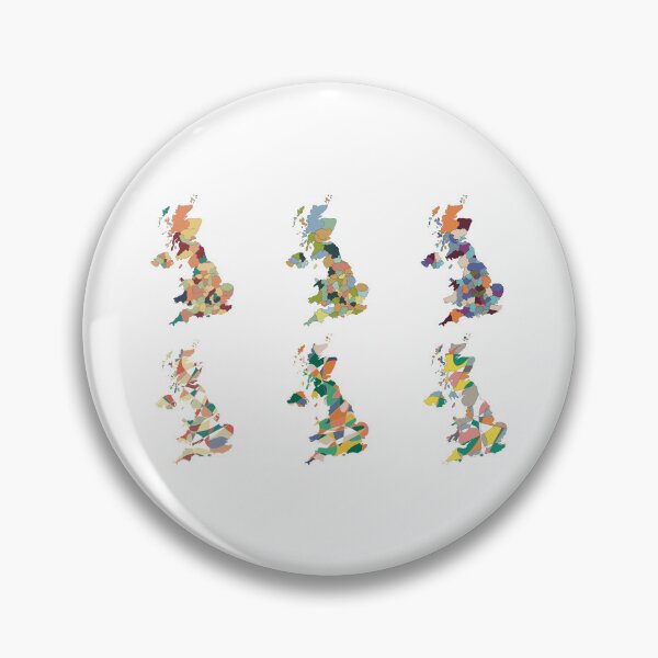Item preview, UK Map Poster — Abstract Colourful Art designed and sold by iampaulmorris.