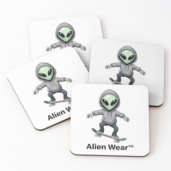 Item preview, Alien Wear – Skating Through the Galaxy designed and sold by WearContext.