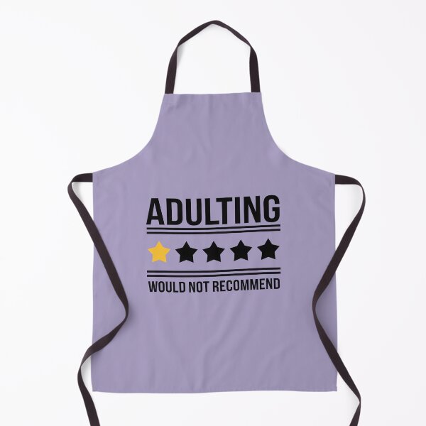 Item preview, Adulting Would Not Recommend Funny Quote | One-Star Life Review Meme | Sarcastic Adult Humor Design designed and sold by Golden Blaze Studio.