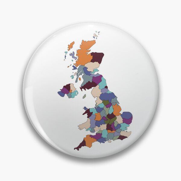 Item preview, UK Map T-Shirt — Abstract Colourful Art designed and sold by iampaulmorris.