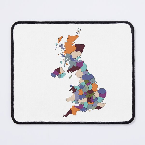 Item preview, UK Map T-Shirt — Abstract Colourful Art designed and sold by iampaulmorris.