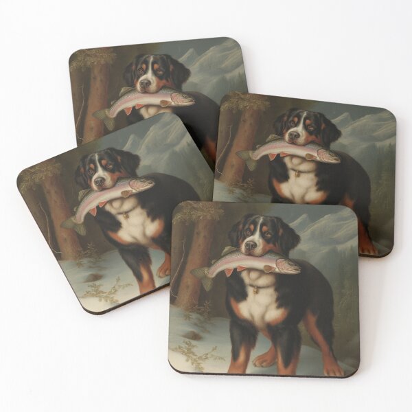 Item preview, Bernese Mountain Dog with a Fish designed and sold by VictorMassacre.