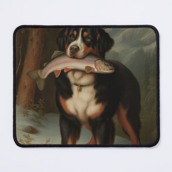 Item preview, Bernese Mountain Dog with a Fish designed and sold by VictorMassacre.