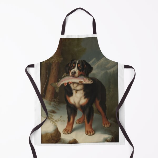Item preview, Bernese Mountain Dog with a Fish designed and sold by VictorMassacre.