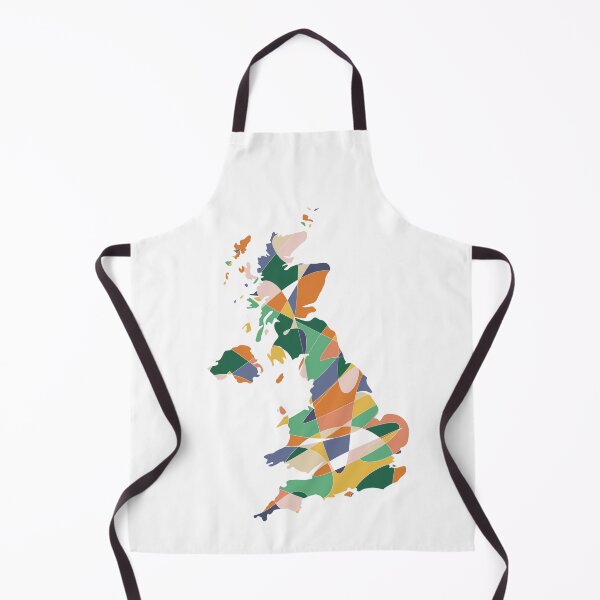 Item preview, UK Map Wall Art Print — Abstract Colourful Art designed and sold by iampaulmorris.