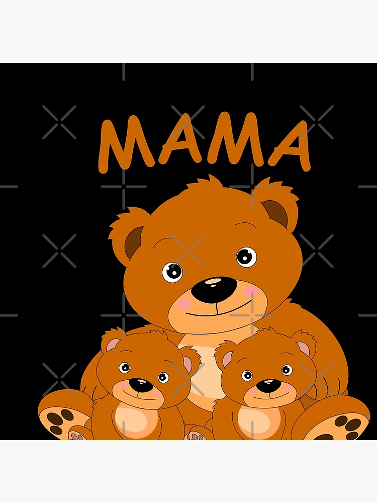 Mama Bear 4 Cubs Cute Mothers Day For Moms Four Kids Ornament by