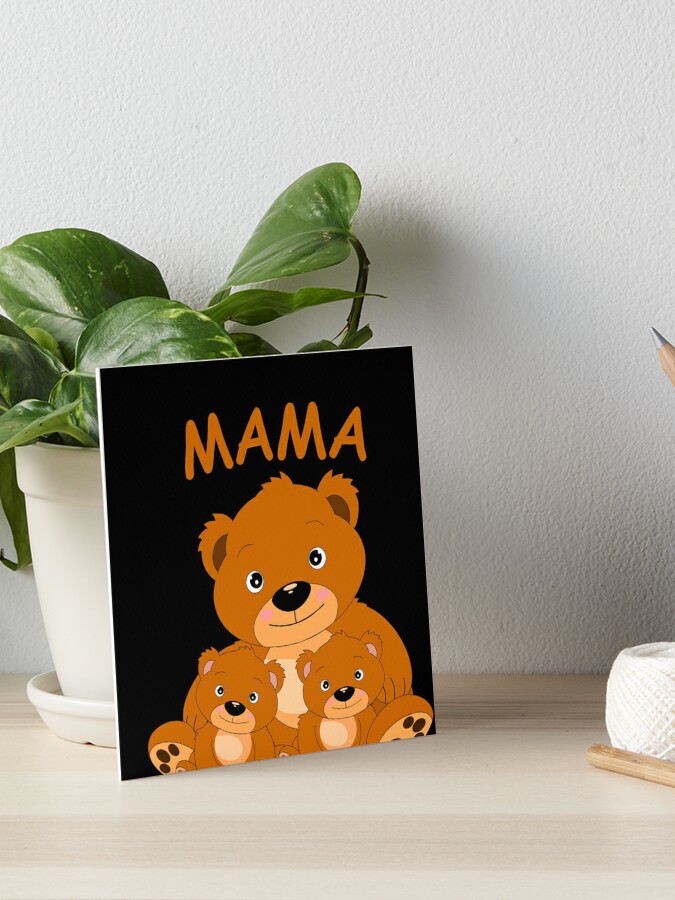 Mama Bear 4 Cubs Cute Mothers Day For Moms Four Kids Ornament by