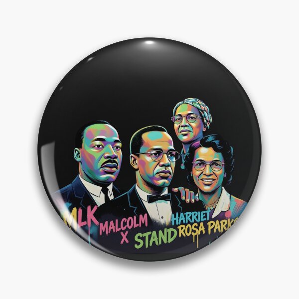 Item preview, MLK Malcolm X Rosa Parks Harriet Tubman Group designed and sold by GrumpySableye.