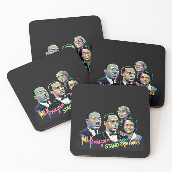 Item preview, MLK Malcolm X Rosa Parks Harriet Tubman Group designed and sold by GrumpySableye.