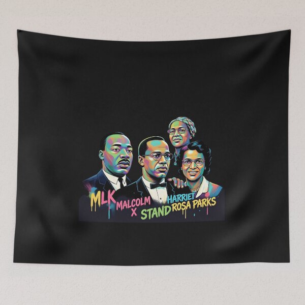 Item preview, MLK Malcolm X Rosa Parks Harriet Tubman Group designed and sold by GrumpySableye.