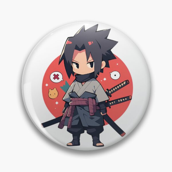 Item preview, Chibi Shadow Ninja with Twin Swords | Cute Anime-Style Warrior Art designed and sold by Dyan4.