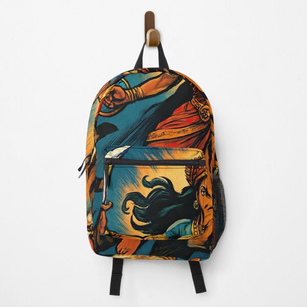 Item preview, Durga, Hindu Supreme Goddess, riding a tiger | Comics stylCartoone - designed and sold by ComicsFactory.