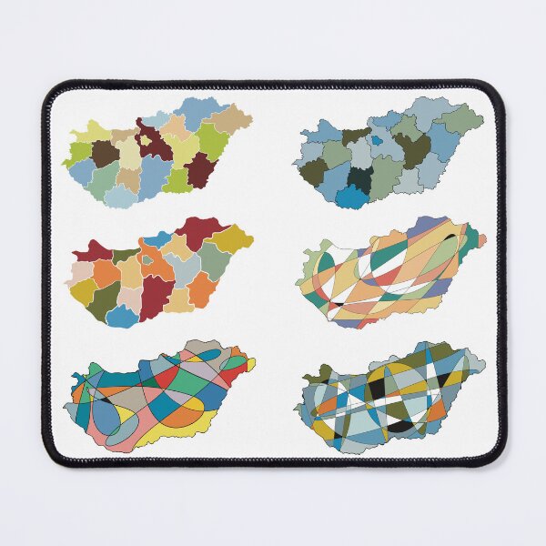 Item preview, Hungary Map Poster — Abstract Colourful Art designed and sold by iampaulmorris.