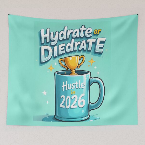 Item preview, Hydrate Hustle Health Mug designed and sold by KAUKUDESIGNS.