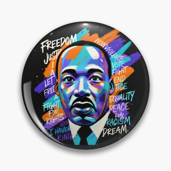 Item preview, Martin Luther King Jr Vibrant Dreamer Legacy Art designed and sold by GrumpySableye.