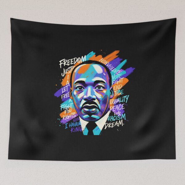 Item preview, Martin Luther King Jr Vibrant Dreamer Legacy Art designed and sold by GrumpySableye.