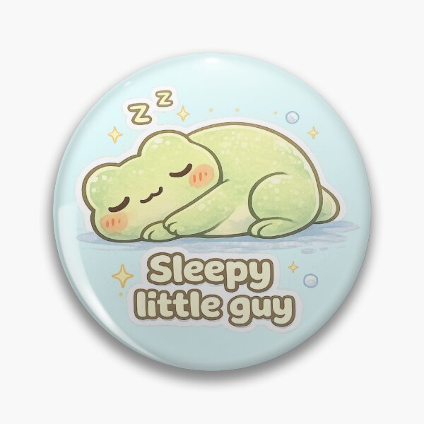 Item preview, Sleepy Little Guy – Cute Pastel Frog Illustration designed and sold by KyliesKanvas22.