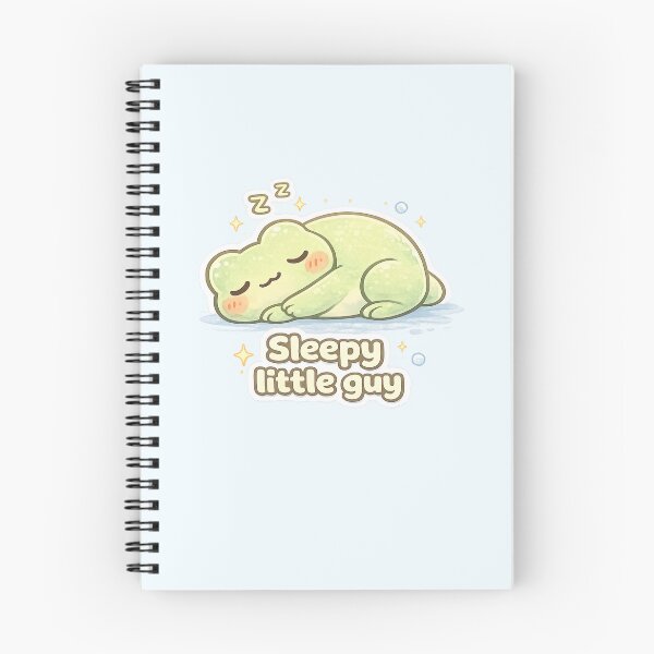 Item preview, Sleepy Little Guy – Cute Pastel Frog Illustration designed and sold by KyliesKanvas22.