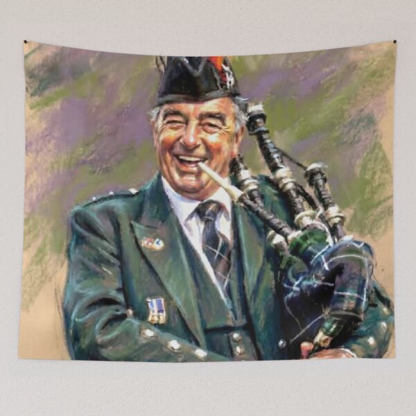 Item preview, The Happy Bagpiper designed and sold by Mackenzie Moulton International Artist .