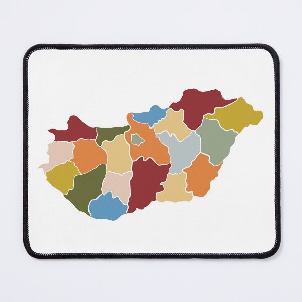 Item preview, Hungary Map T-Shirt — Abstract Colourful Art designed and sold by iampaulmorris.