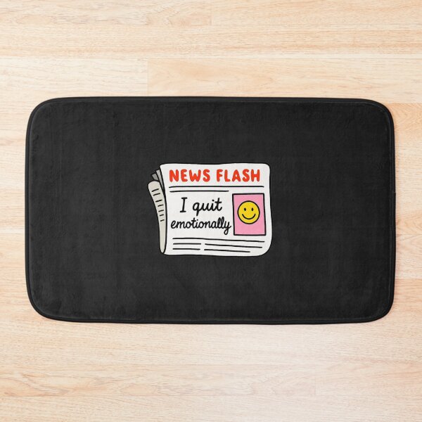 Item preview, News Flash I Quit Emotionally Funny Sarcastic Quote - Edgy Y2K Retro Aesthetic designed and sold by Wonder Pixel Studio.