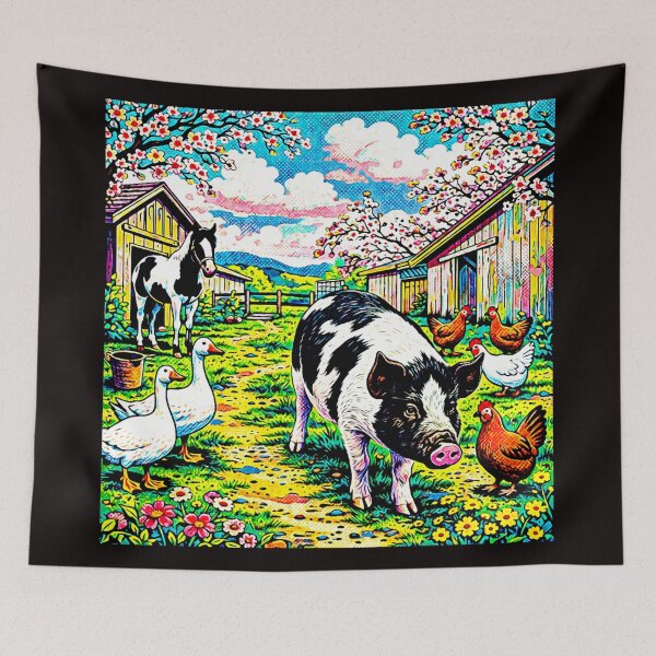 Item preview, Crioulo Pig in English Countryside #11 designed and sold by Helios Be. Lavsh.