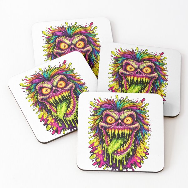 Item preview, Neon Psycho Monster Face designed and sold by Harprints.Studio.
