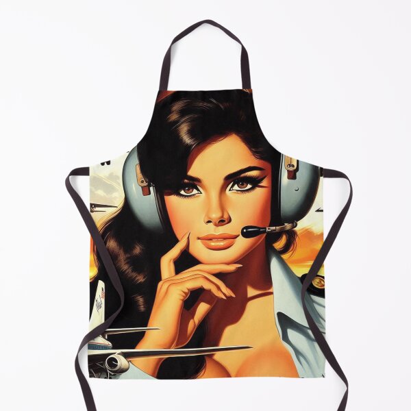 Item preview, Vintage Pilot Woman designed and sold by PulpVintage.