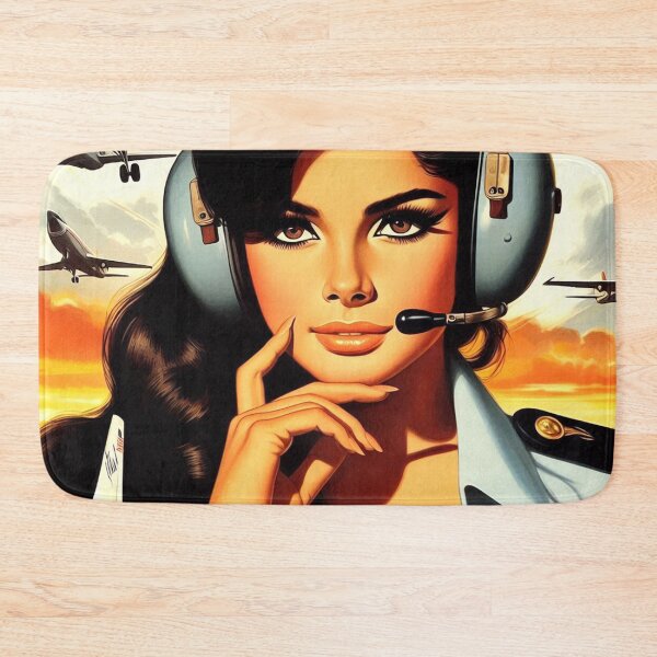 Item preview, Vintage Pilot Woman designed and sold by PulpVintage.