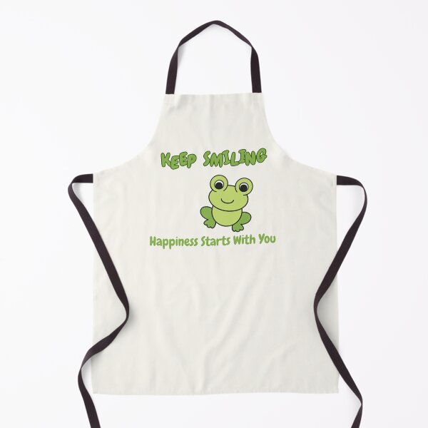 Item preview, Cute Frog Keep Smiling Quote designed and sold by Porpor Artwork.