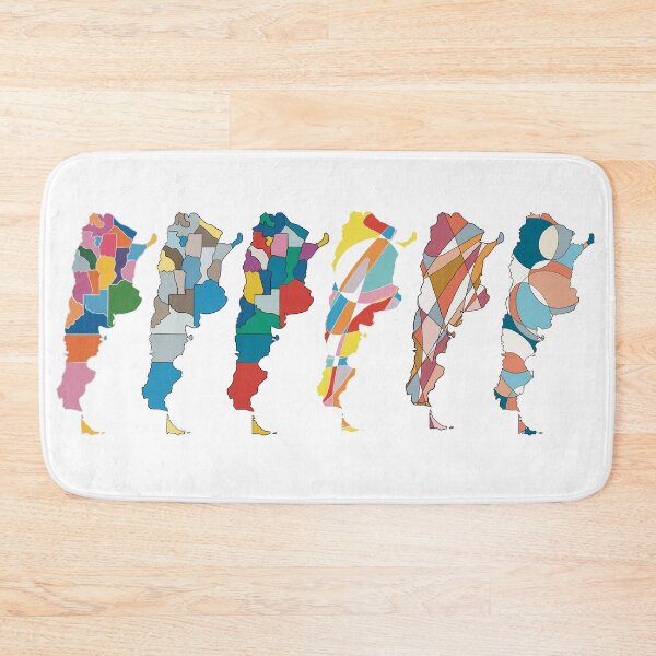 Item preview, Argentina Map Poster — Abstract Colourful Art designed and sold by iampaulmorris.