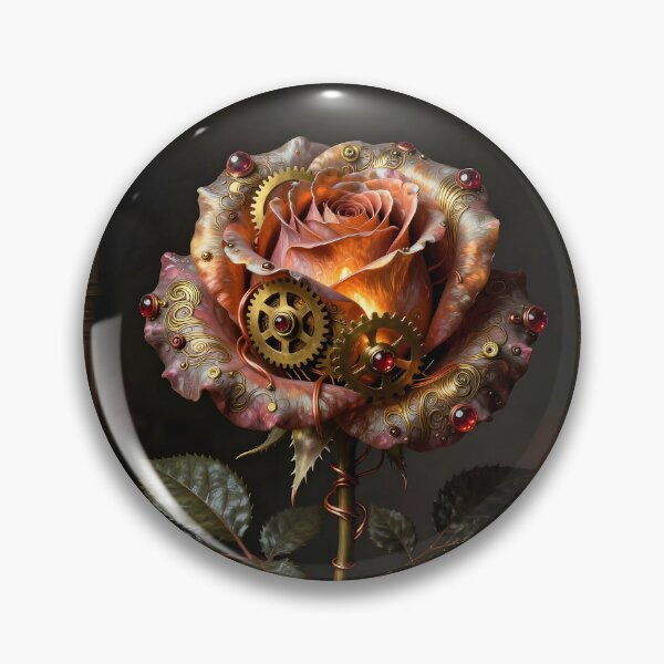 Item preview, Clockwork Rose in Brass and Copper designed and sold by Marcu Ioachim.