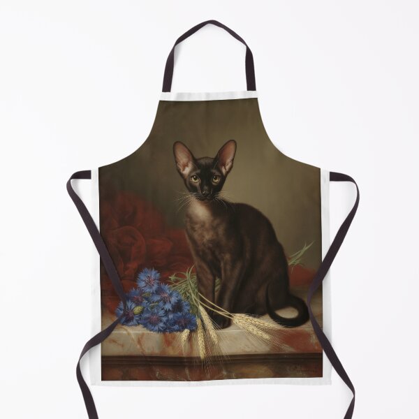 Item preview, Black Peterbald Cat with Cornflowers designed and sold by VictorMassacre.