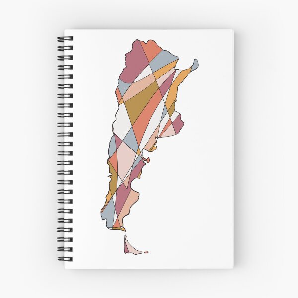 Item preview, Argentina Map Wall Art Print — Abstract Colourful Art designed and sold by iampaulmorris.
