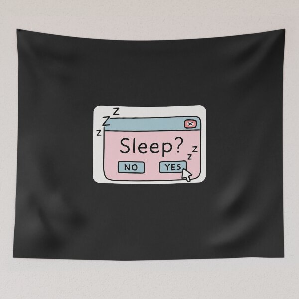 Item preview, Sleep Yes or No Funny Retro Cat - Sarcastic Night Owl Student Humor designed and sold by Wonder Pixel Studio.