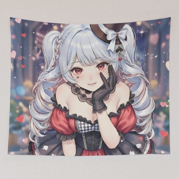 Item preview, Masquerade Trickster Maid - Honkai Star Rail Sparkle Card Queen Portrait designed and sold by AiDigitalSanctum.