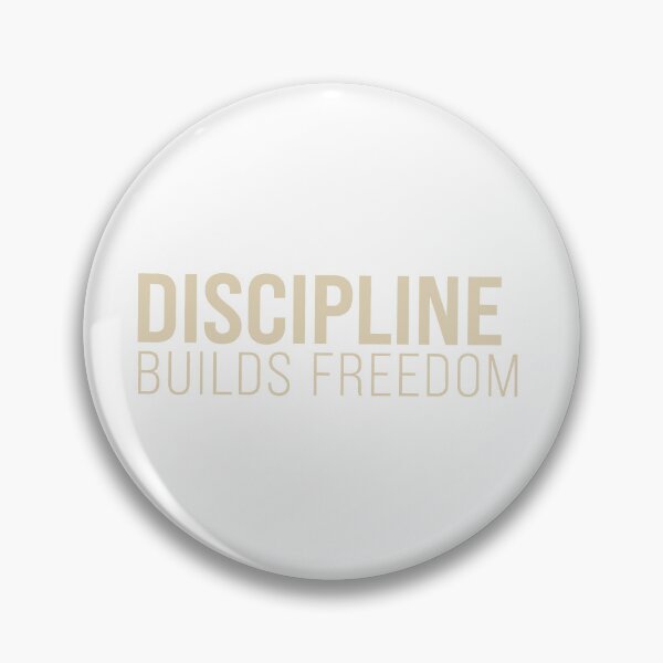 Item preview, Discipline Builds Freedom – Minimalist Motivational Quote Art designed and sold by andry01.