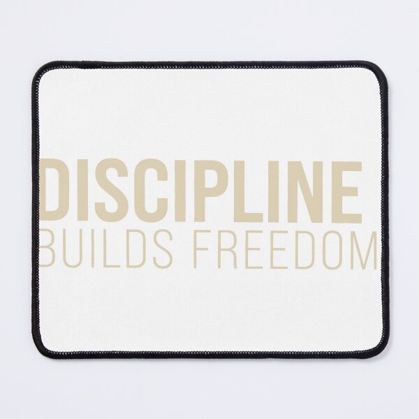 Item preview, Discipline Builds Freedom – Minimalist Motivational Quote Art designed and sold by andry01.