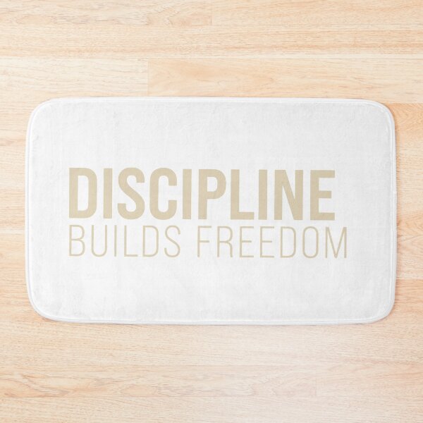 Item preview, Discipline Builds Freedom – Minimalist Motivational Quote Art designed and sold by andry01.